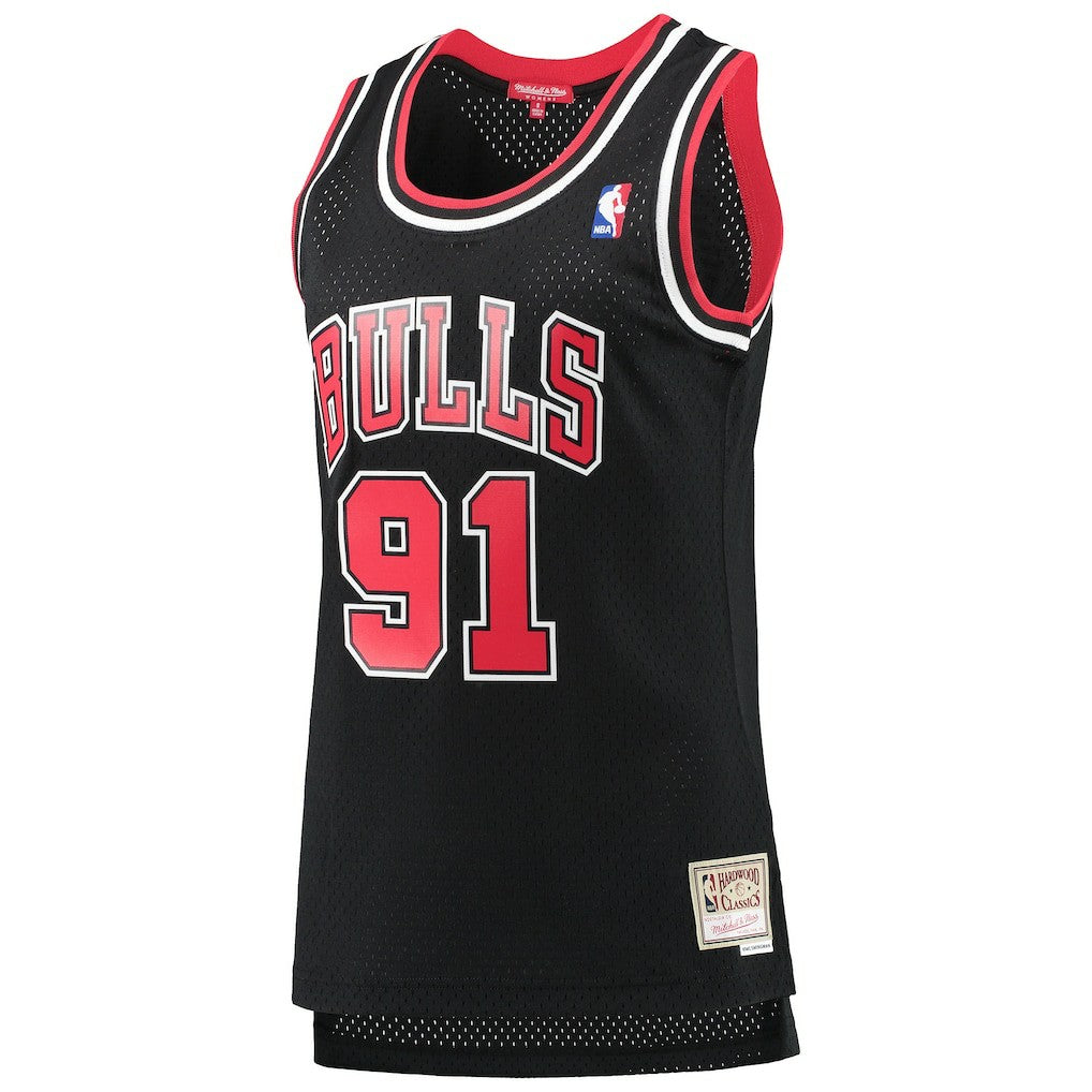 NBA Dennis Rodman Chicago Bulls Women's Hardwood Classics Swingman Jersey sale