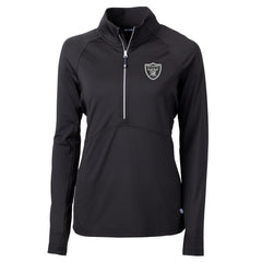 Cutter & Buck Women's Adapt Eco Knit Half-Zip Pullover Jacket - Las Vegas Raiders
