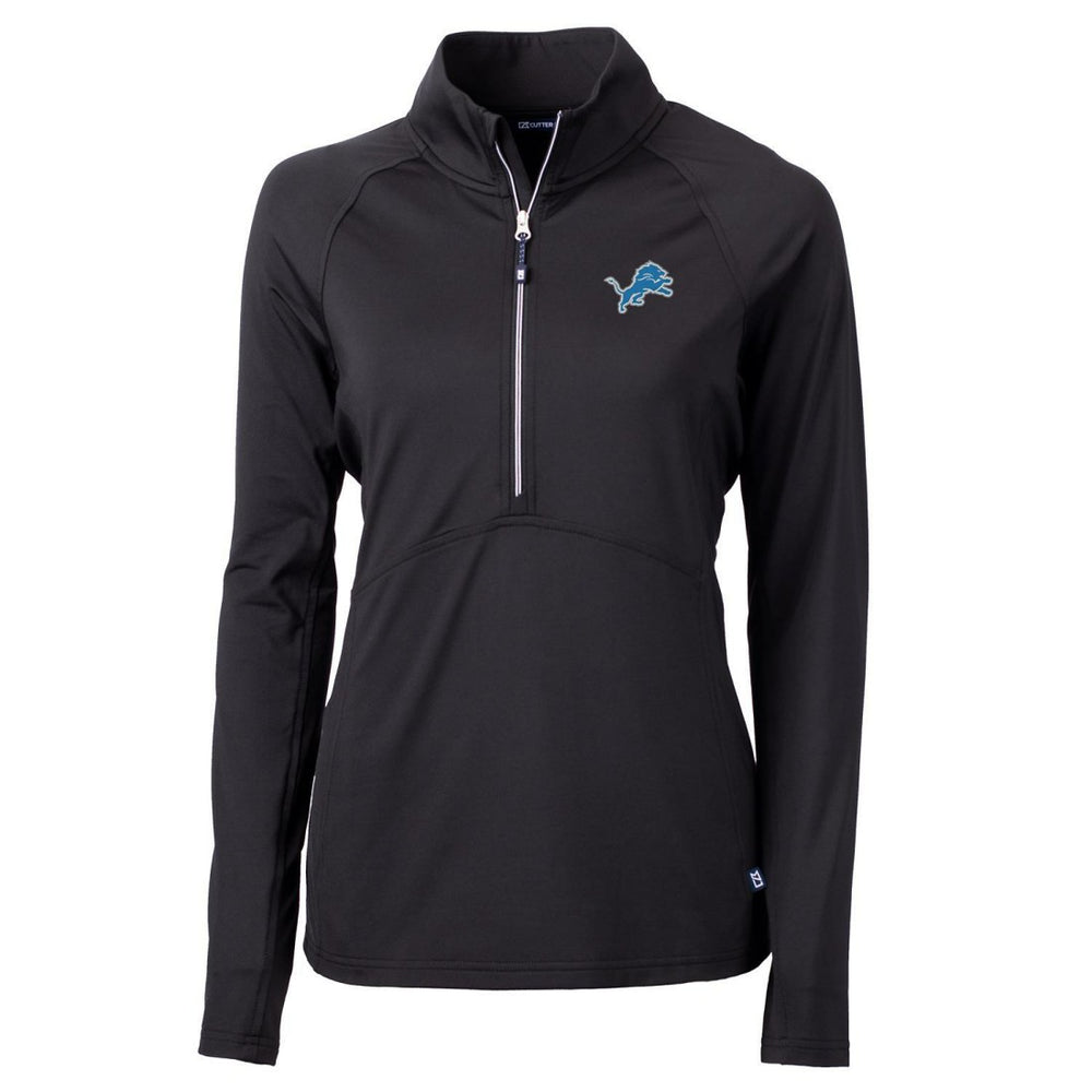 Cutter & Buck Women's Adapt Eco Knit Half-Zip Pullover Jacket - Detroit Lions