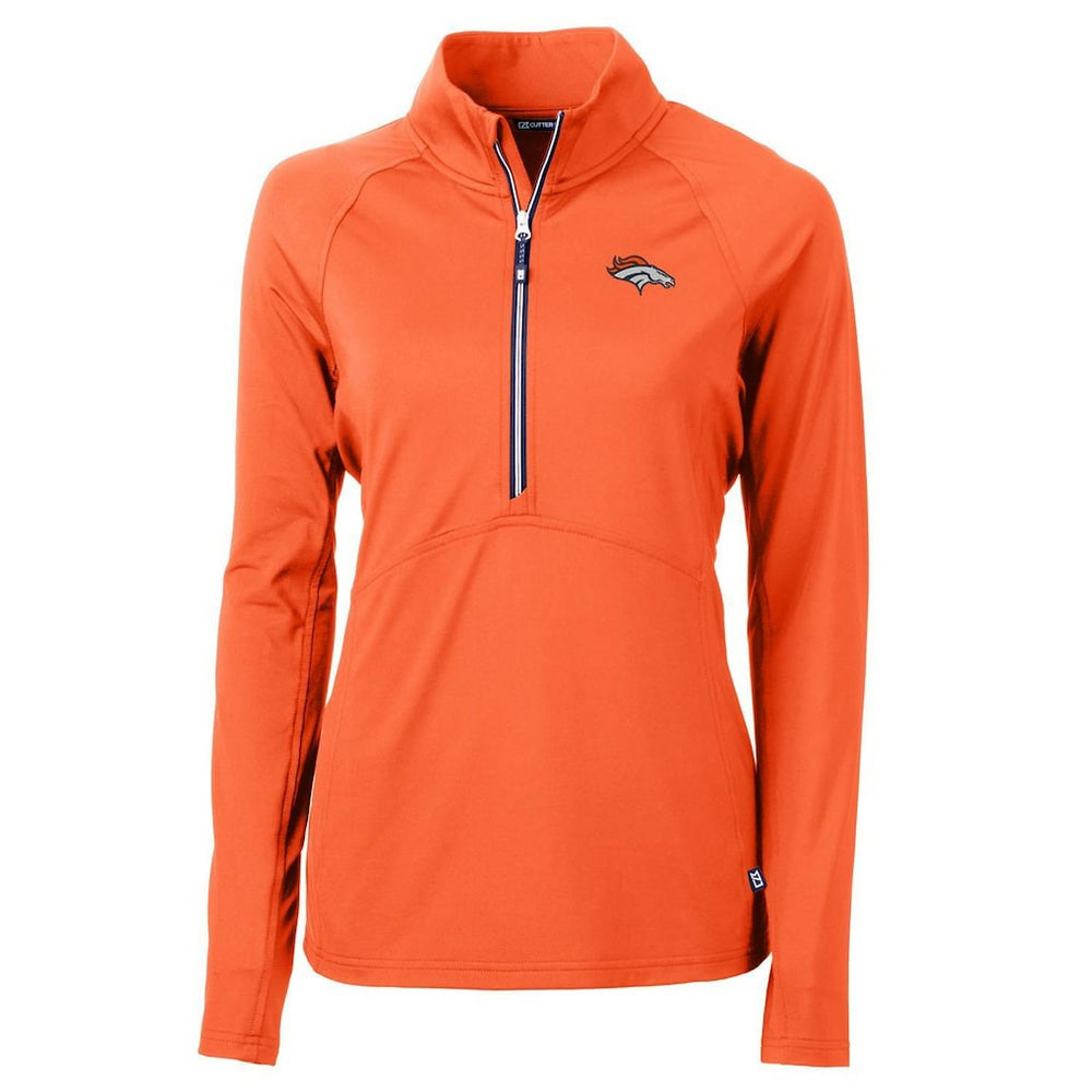 Cutter & Buck Women's Adapt Eco Knit Half-Zip Pullover Jacket - Denver Broncos