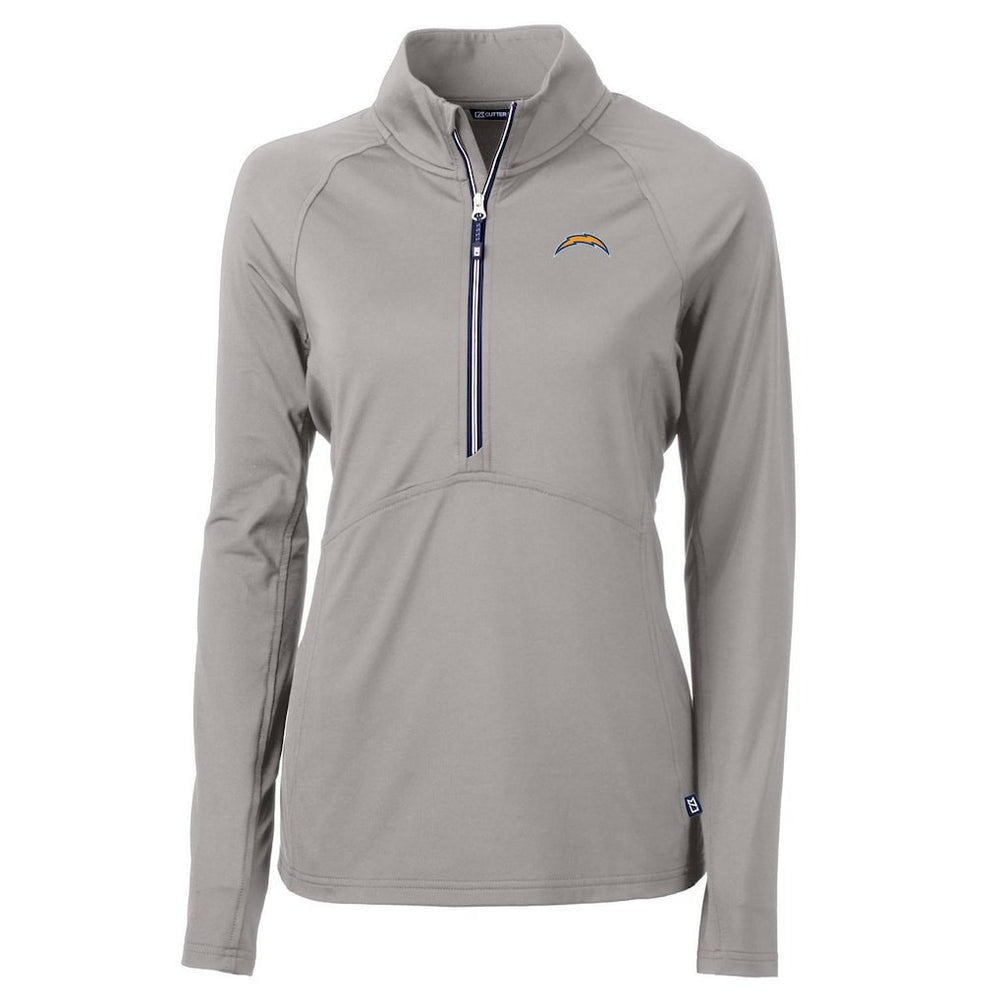 Cutter & Buck Women's Adapt Eco Knit Half-Zip Pullover Jacket - Los Angeles Chargers