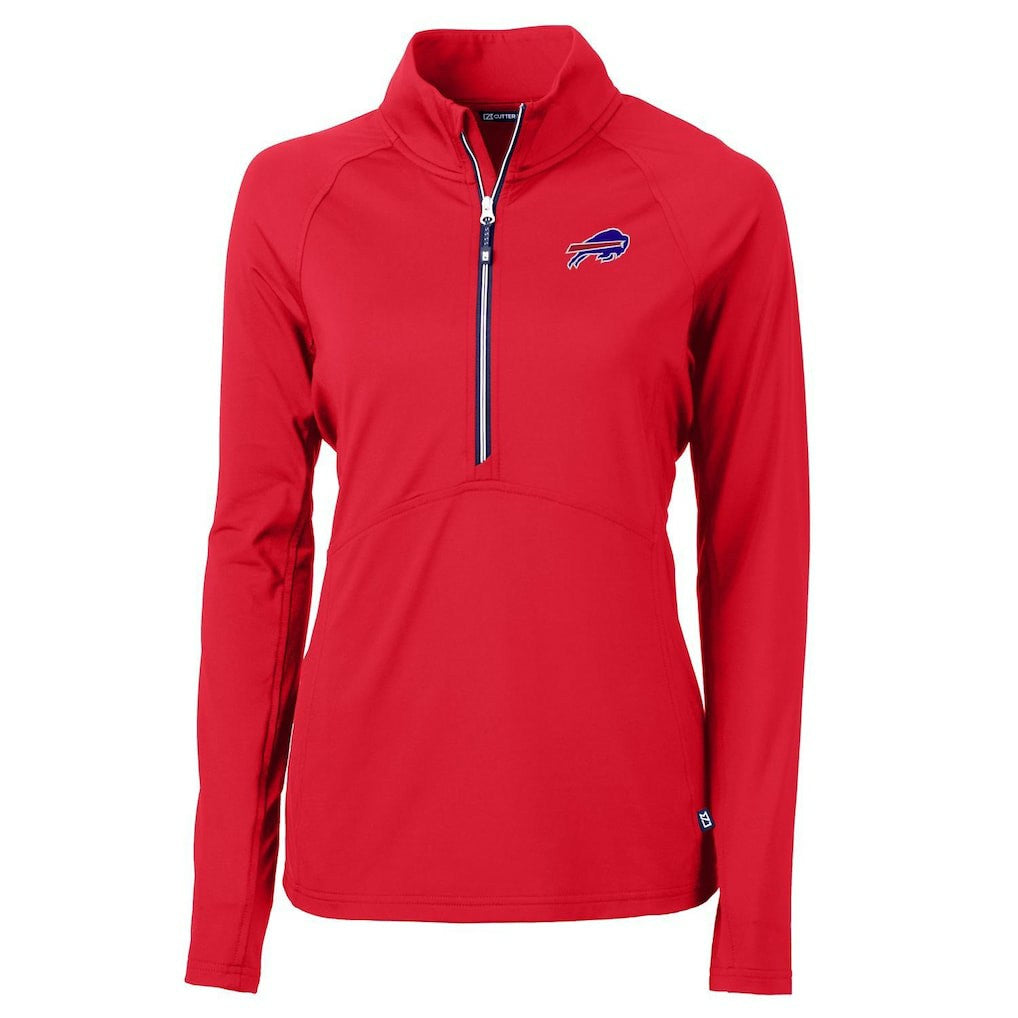 Cutter & Buck Women's Adapt Eco Knit Half-Zip Pullover Jacket - Buffalo Bills