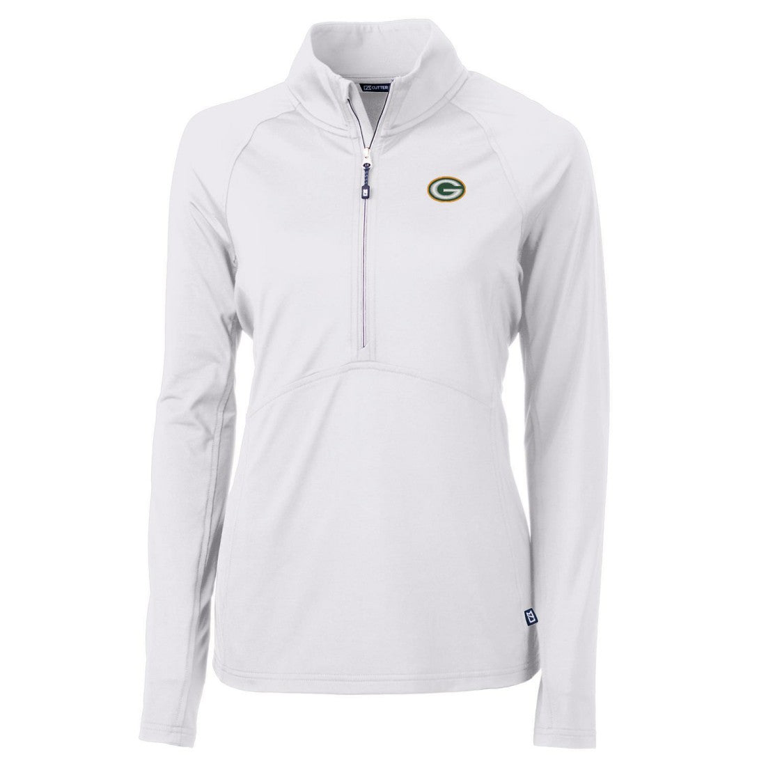 Cutter & Buck Women's Adapt Eco Knit Half-Zip Pullover Jacket - Green Bay Packers