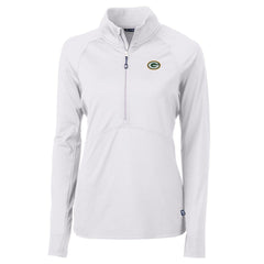 Cutter & Buck Women's Adapt Eco Knit Half-Zip Pullover Jacket - Green Bay Packers