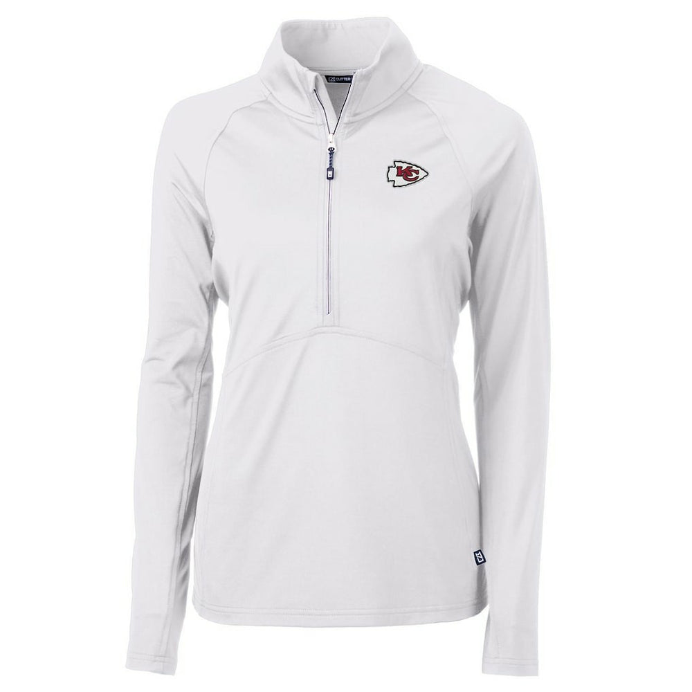 Cutter & Buck Women's Adapt Eco Knit Half-Zip Pullover Jacket - Kansas City Chiefs