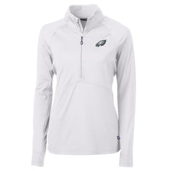 Cutter & Buck Women's Adapt Eco Knit Half-Zip Pullover Jacket - Philadelphia Eagles