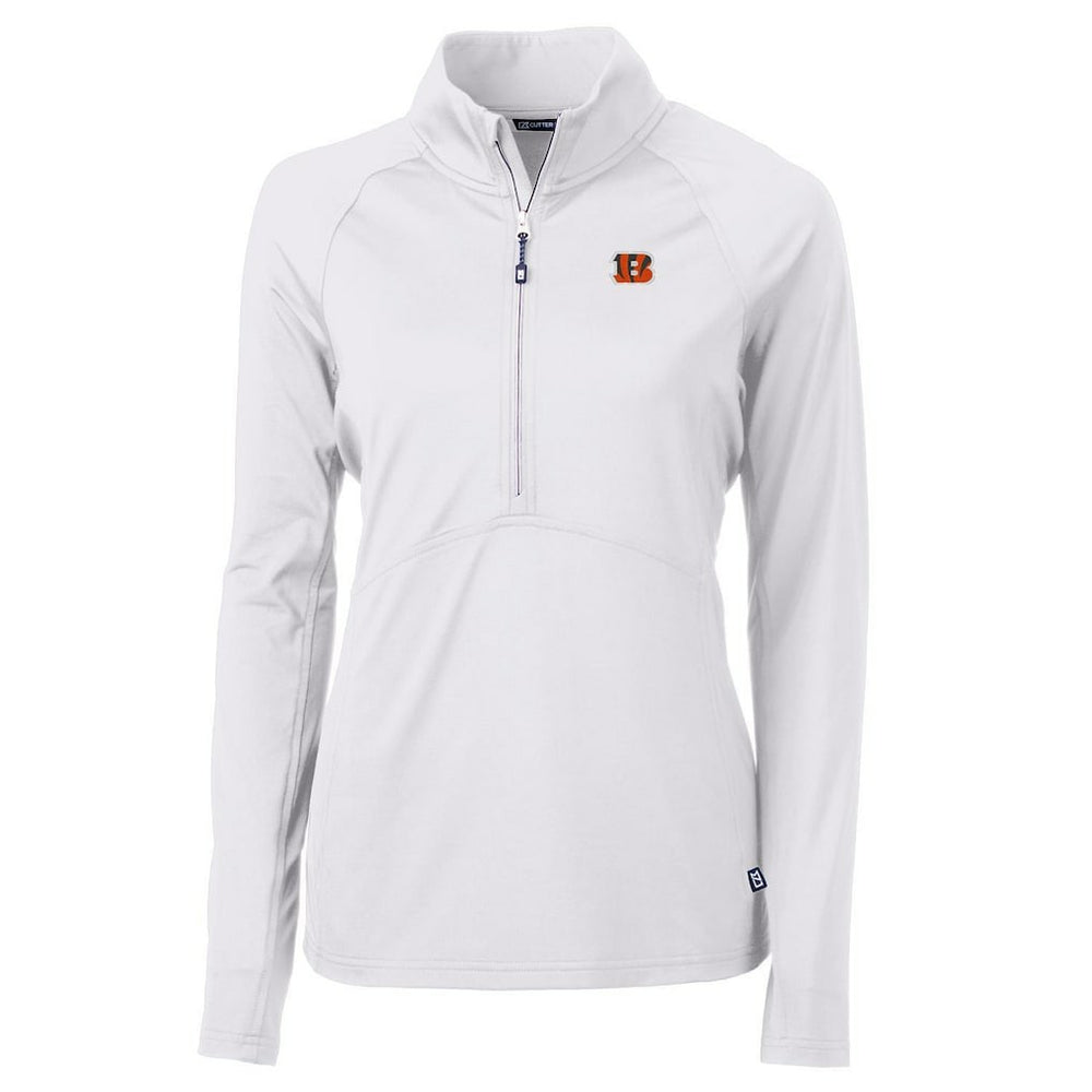 Cutter & Buck Women's Adapt Eco Knit Half-Zip Pullover Jacket - Cincinnati Bengals