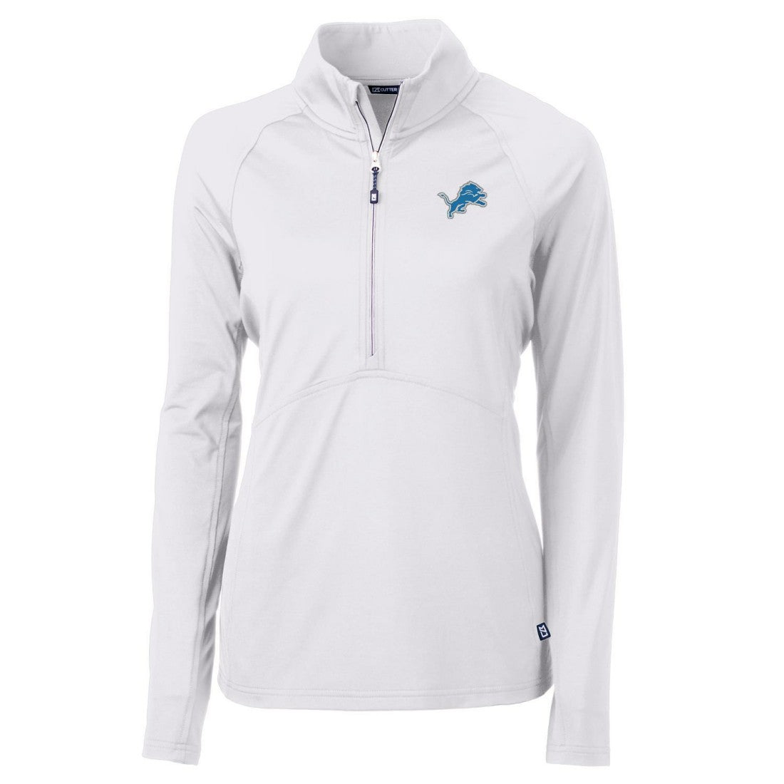 Cutter & Buck Women's Adapt Eco Knit Half-Zip Pullover Jacket - Detroit Lions