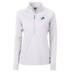 Cutter & Buck Women's Adapt Eco Knit Half-Zip Pullover Jacket - Detroit Lions