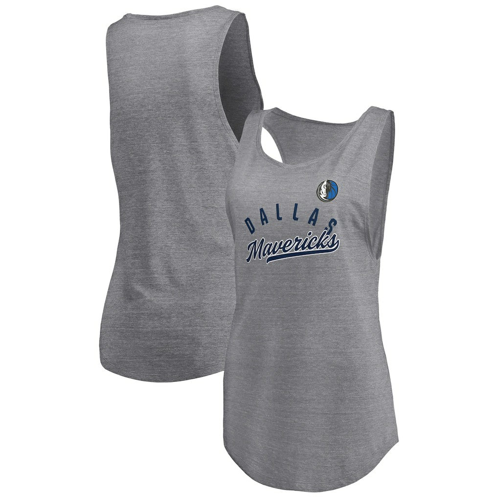 NBA Dallas Mavericks Women's Quality Time Open Scoop Neck Tri-Blend Tank Top sale