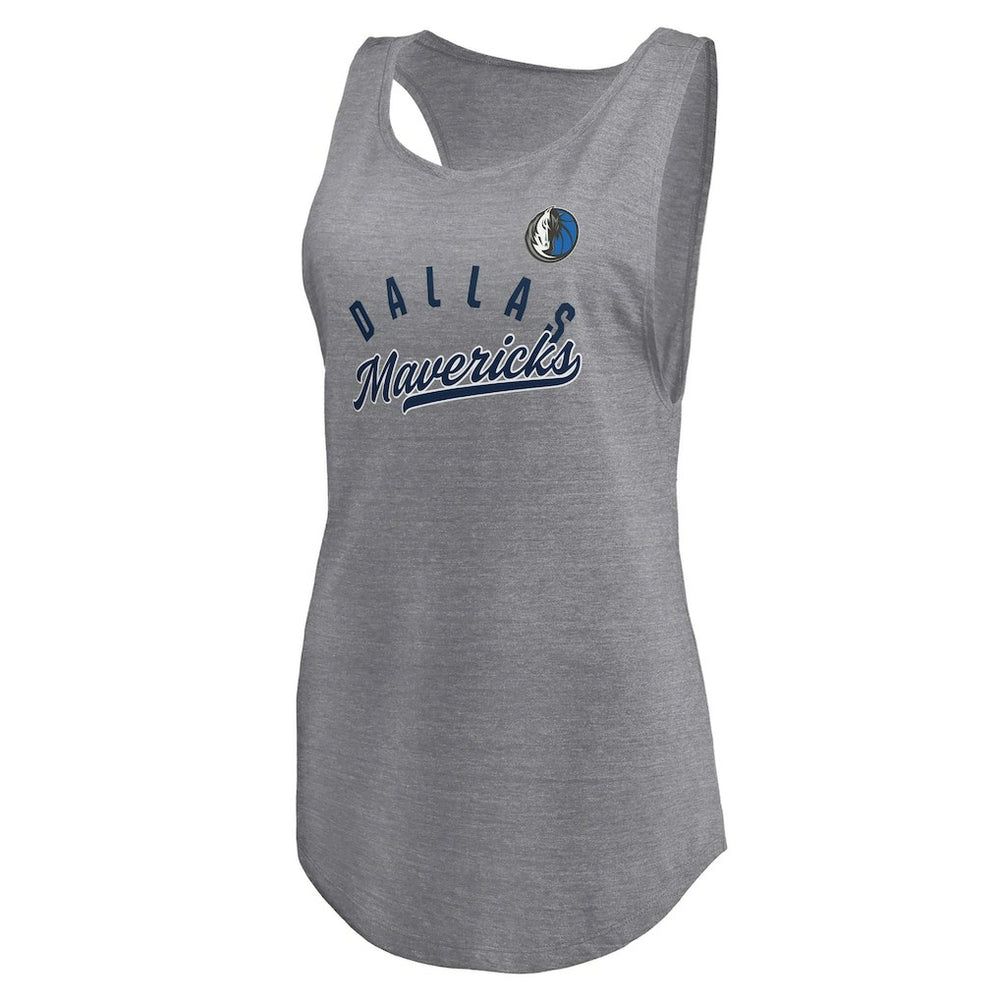 NBA Dallas Mavericks Women's Quality Time Open Scoop Neck Tri-Blend Tank Top sale