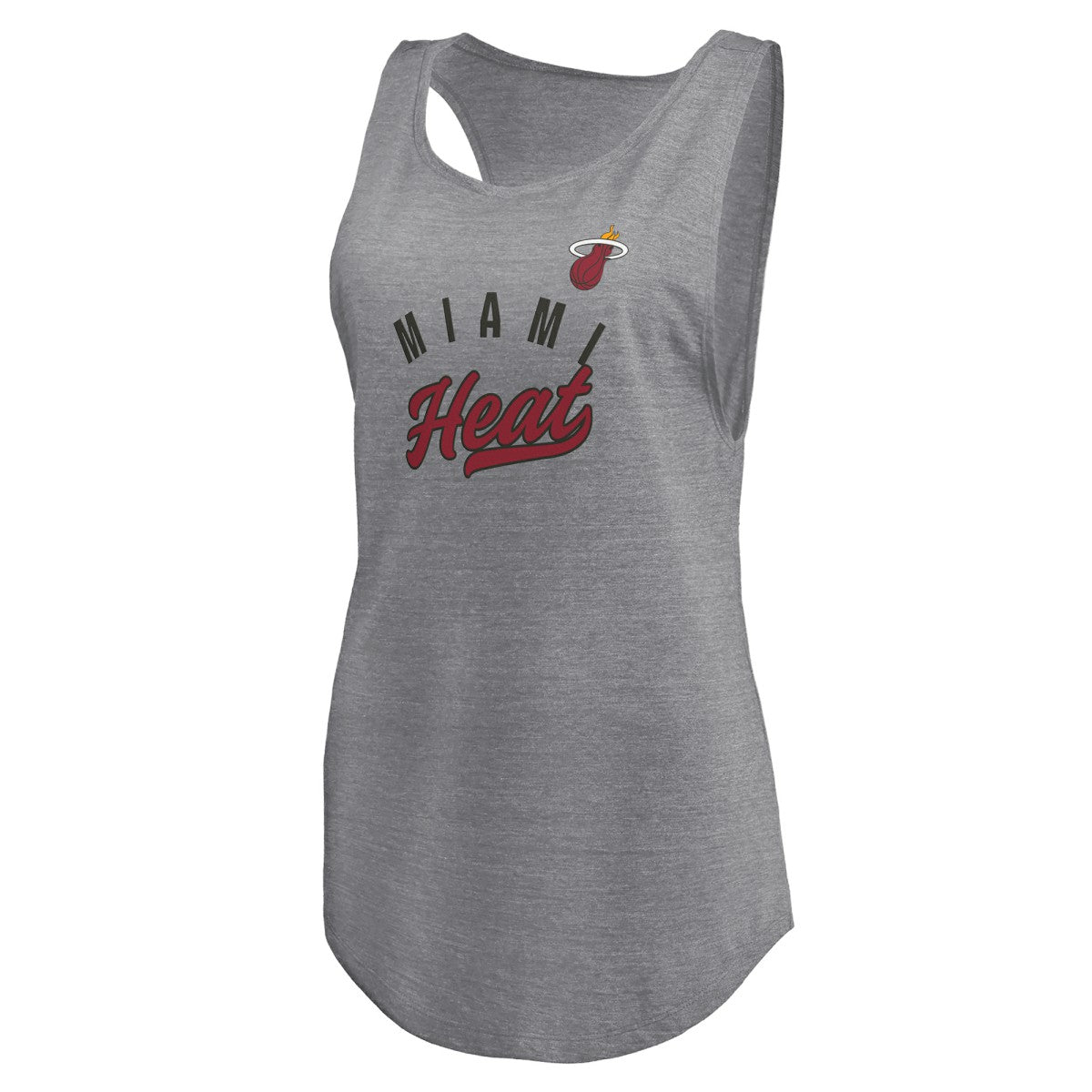NBA Miami Heat Women's Quality Time Open Scoop Neck Tri-Blend Tank Top