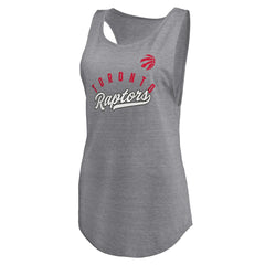 NBA Toronto Raptors Women's Quality Time Open Scoop Neck Tri-Blend Tank Top