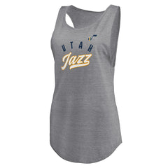 NBA Utah Jazz Women's Quality Time Open Scoop Neck Tri-Blend Tank Top