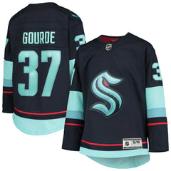 NHL Deep Sea Blue Yanni Gourde Seattle Kraken Youth Home Premier Player Jersey