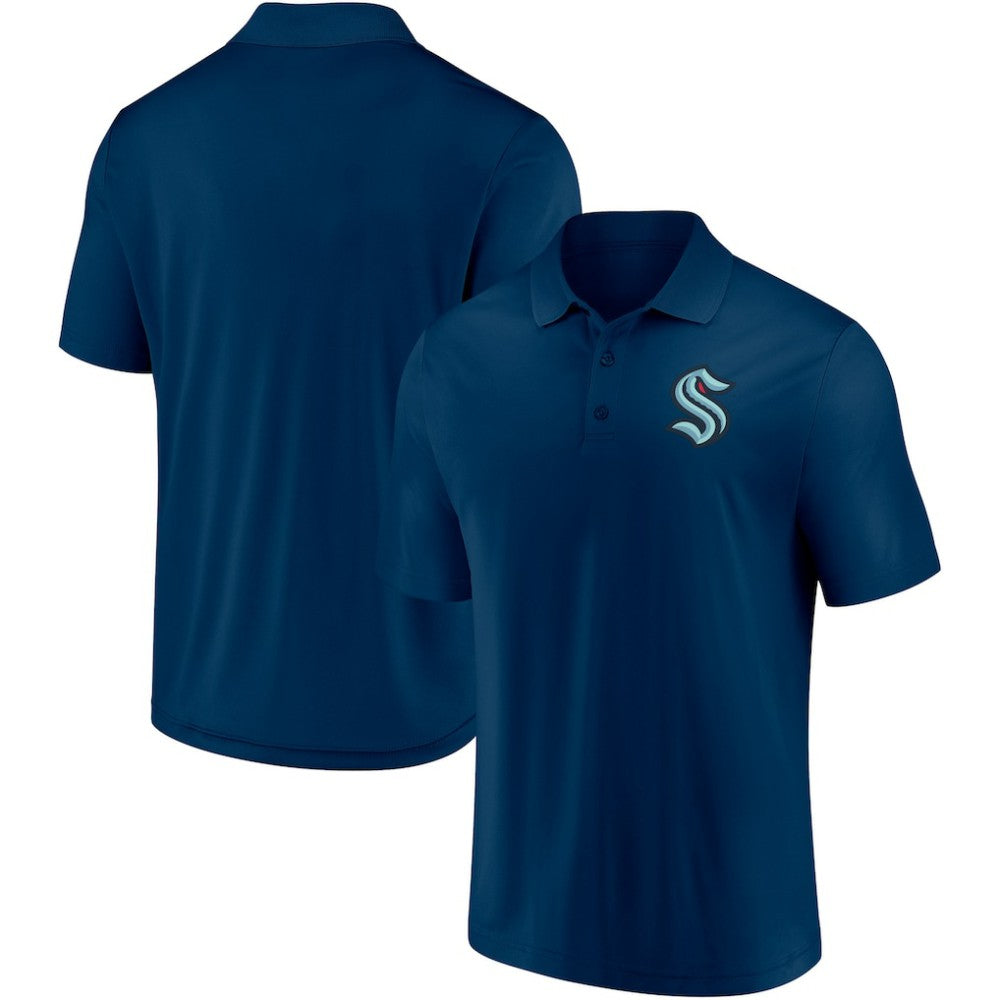 NHL Deep Sea Blue Seattle Kraken Fanatics Winning Streak Polo