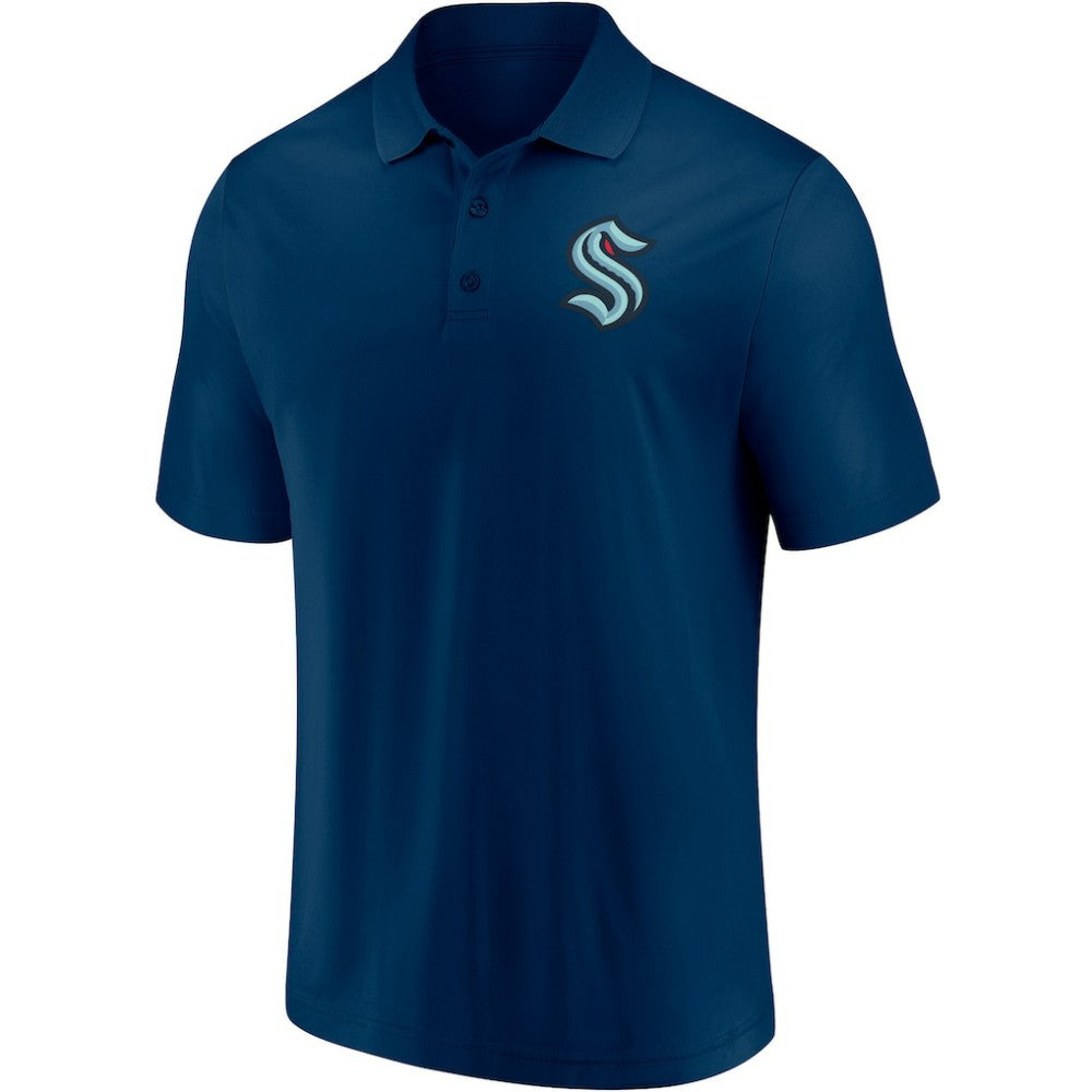 NHL Deep Sea Blue Seattle Kraken Fanatics Winning Streak Polo