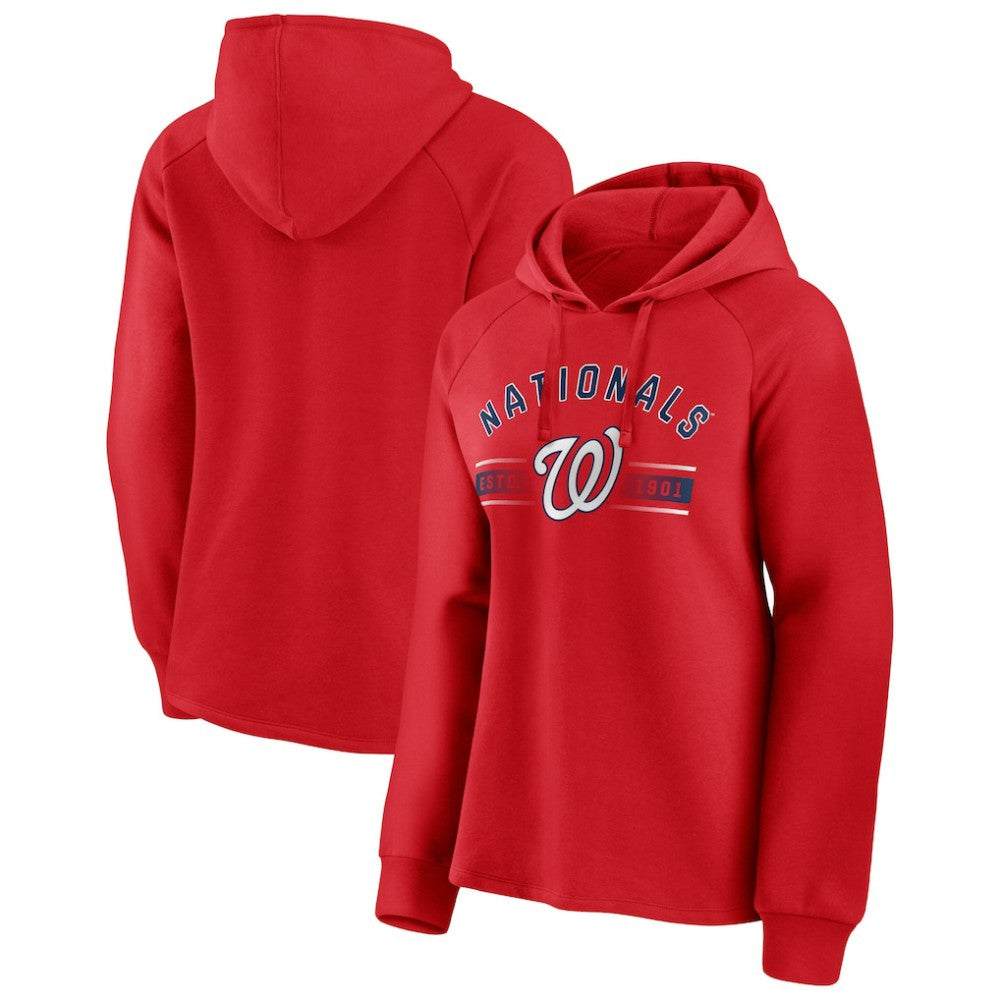 MLB Washington Nationals Fanatics Women's Perfect Play Raglan Pullover Hoodie