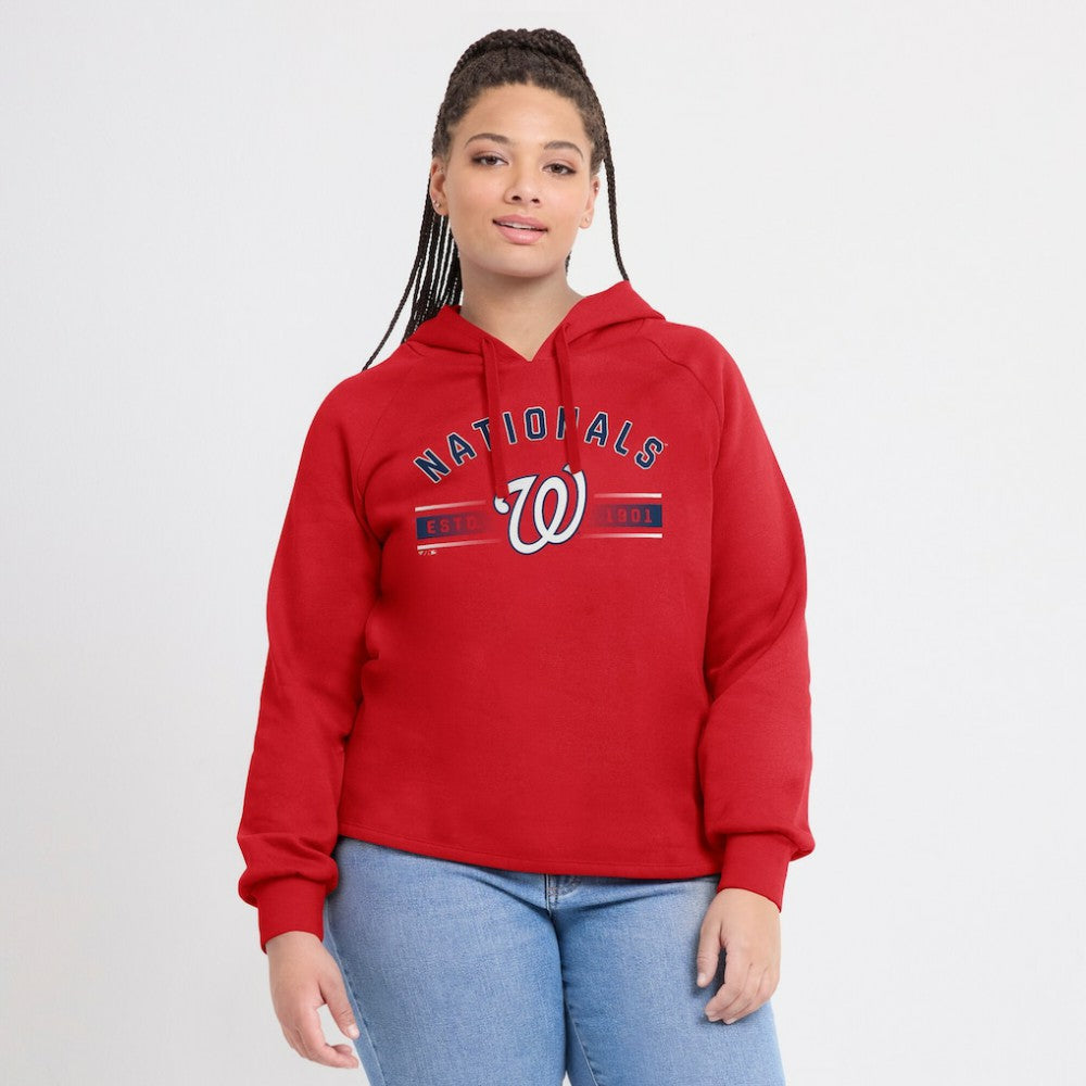 MLB Washington Nationals Fanatics Women's Perfect Play Raglan Pullover Hoodie