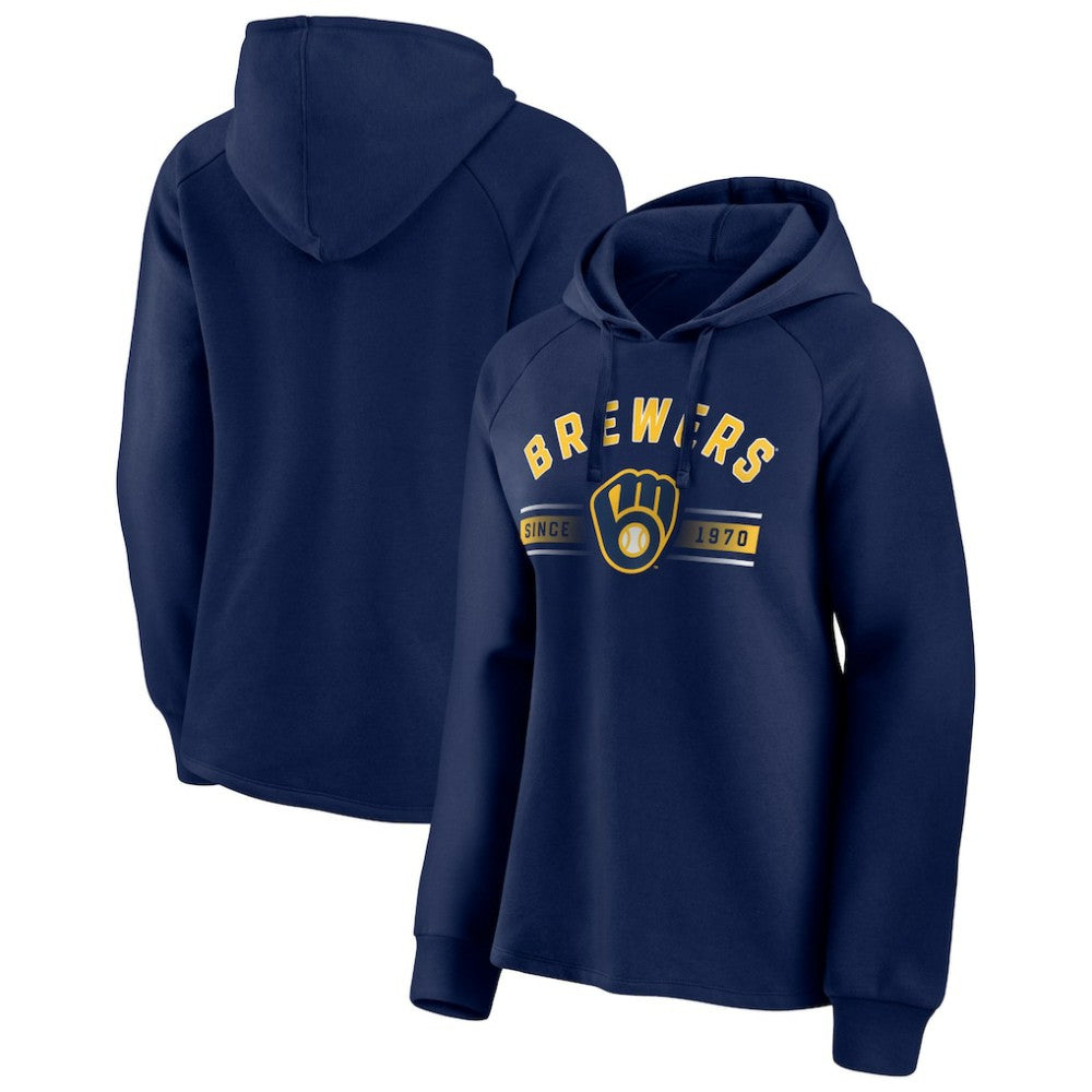 MLB Milwaukee Brewers Fanatics Women's Perfect Play Raglan Pullover Hoodie