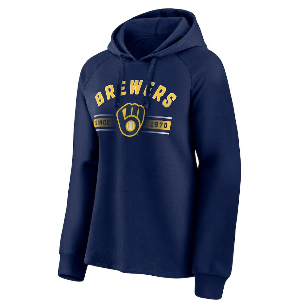 MLB Milwaukee Brewers Fanatics Women's Perfect Play Raglan Pullover Hoodie