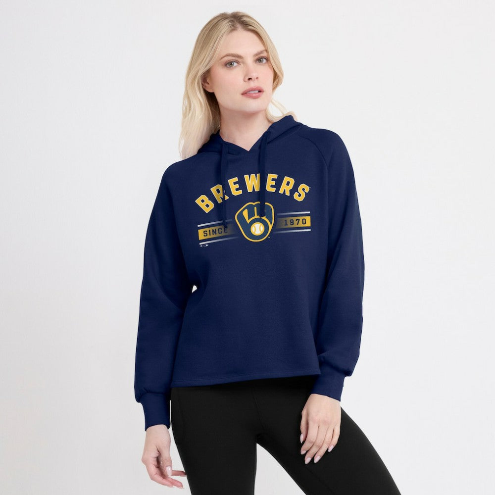 MLB Milwaukee Brewers Fanatics Women's Perfect Play Raglan Pullover Hoodie