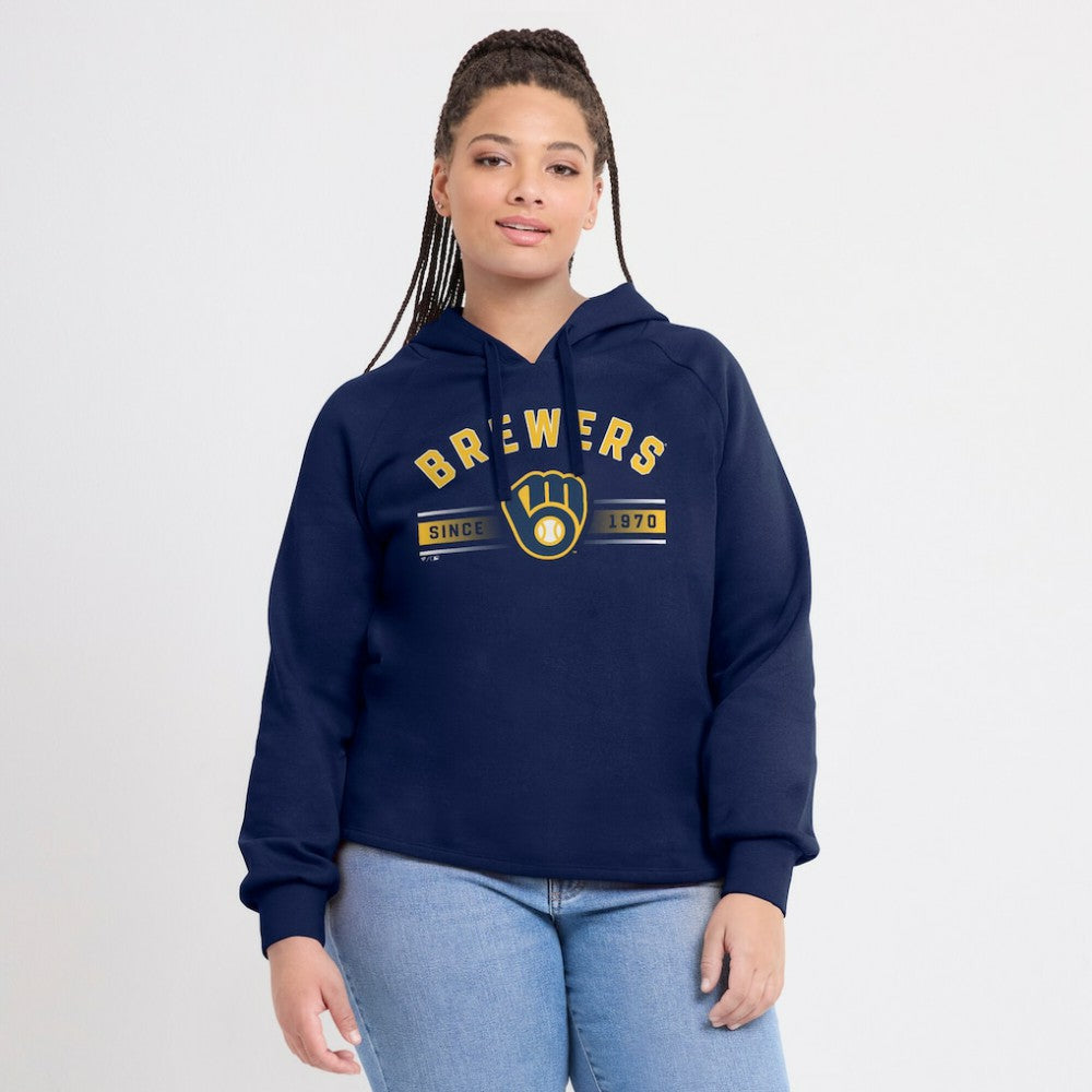 MLB Milwaukee Brewers Fanatics Women's Perfect Play Raglan Pullover Hoodie