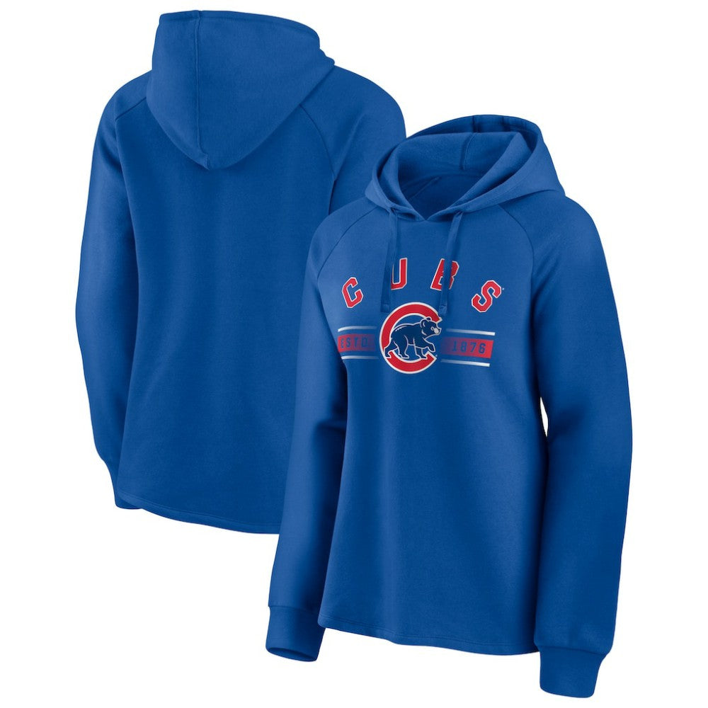 MLB Chicago Cubs Fanatics Women's Perfect Play Raglan Pullover Hoodie