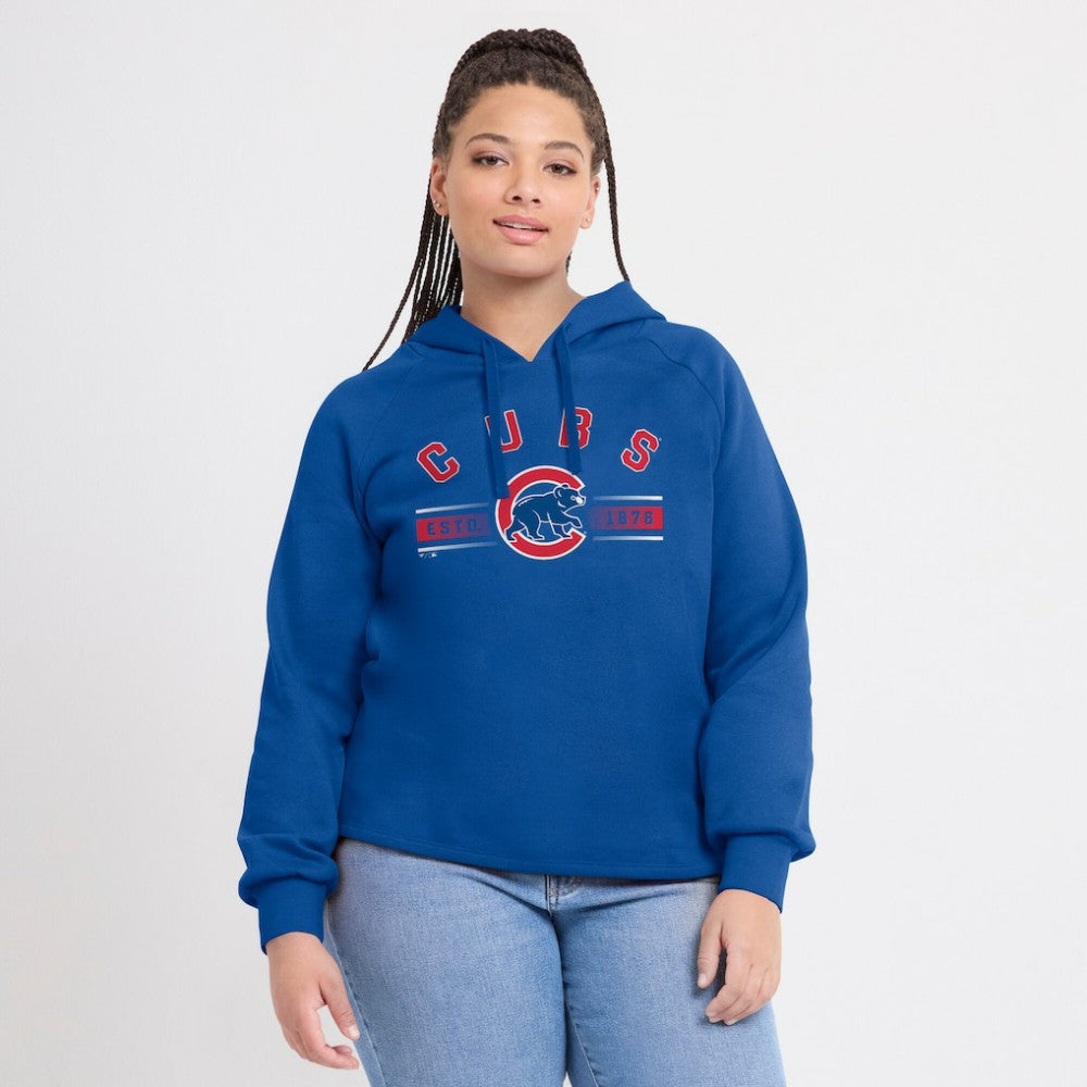 MLB Chicago Cubs Fanatics Women's Perfect Play Raglan Pullover Hoodie