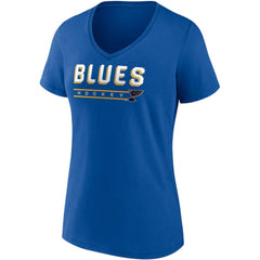 NHL Blue/Heathered Gray St. Louis Blues Fanatics Women's Parent 2-Pack V-Neck T-Shirt Set