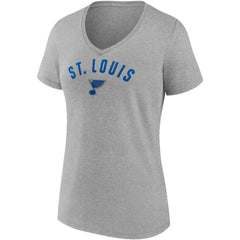 NHL Blue/Heathered Gray St. Louis Blues Fanatics Women's Parent 2-Pack V-Neck T-Shirt Set