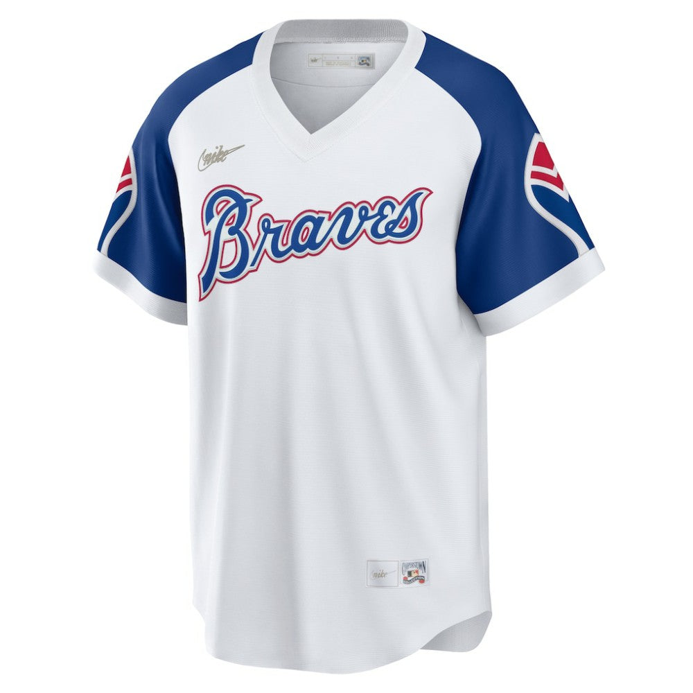 MLB Hank Aaron Atlanta Braves Nike Home Cooperstown Collection Player Jersey