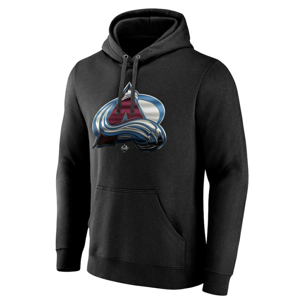 NHL Black Colorado Avalanche Personalized Midnight Mascot Logo Pullover Hoodie