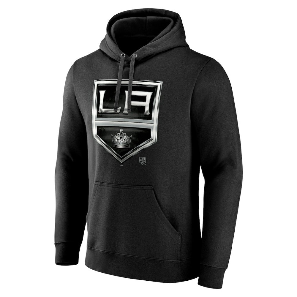 NHL Black Los Angeles Kings Personalized Midnight Mascot Logo Pullover Hoodie