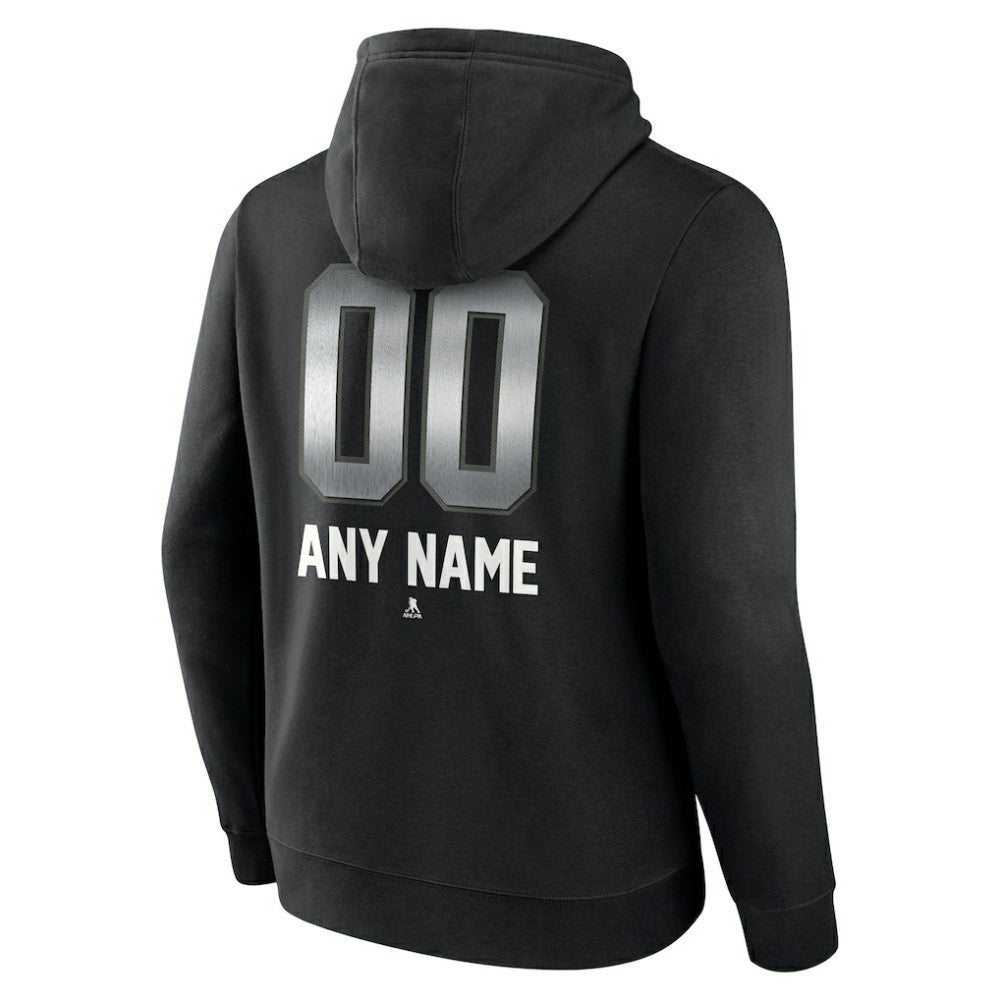 NHL Black Los Angeles Kings Personalized Midnight Mascot Logo Pullover Hoodie