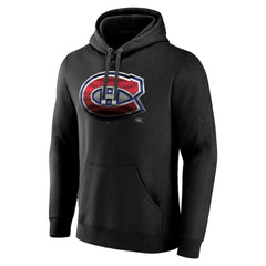 NHL Black Montreal Canadiens Personalized Midnight Mascot Logo Pullover Hoodie