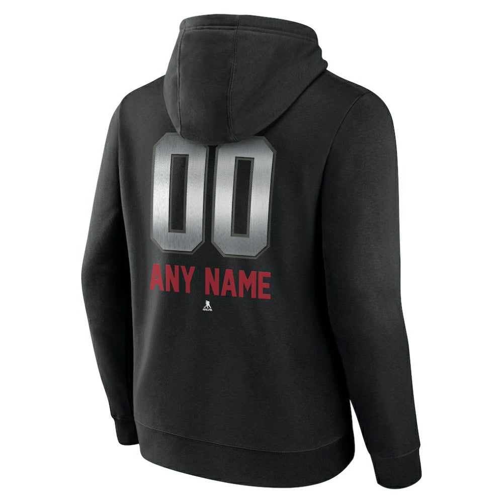 NHL Black Montreal Canadiens Personalized Midnight Mascot Logo Pullover Hoodie