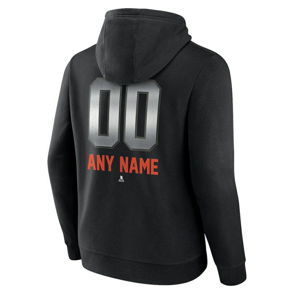 NHL Black Philadelphia Flyers Personalized Midnight Mascot Logo Pullover Hoodie