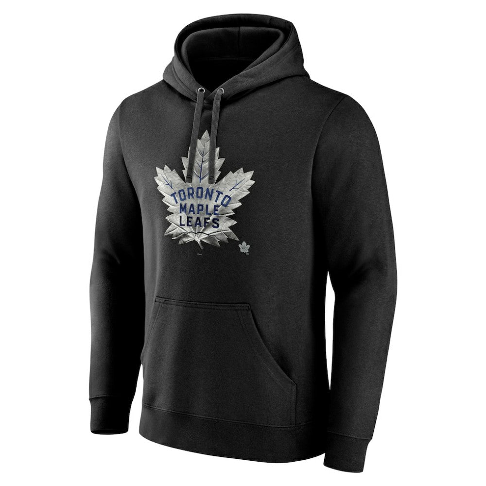 NHL Black Toronto Maple Leafs Personalized Midnight Mascot Logo Pullover Hoodie