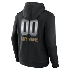 NHL Black Vegas Golden Knights Personalized Midnight Mascot Logo Pullover Hoodie