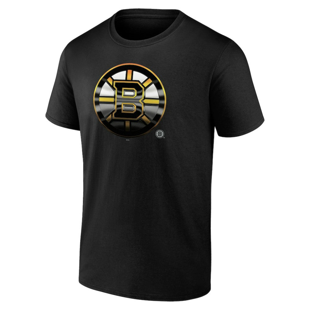 NHL Black Boston Bruins Personalized Midnight Mascot Logo T-Shirt