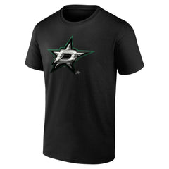 NHL Black Dallas Stars Personalized Midnight Mascot Logo T-Shirt