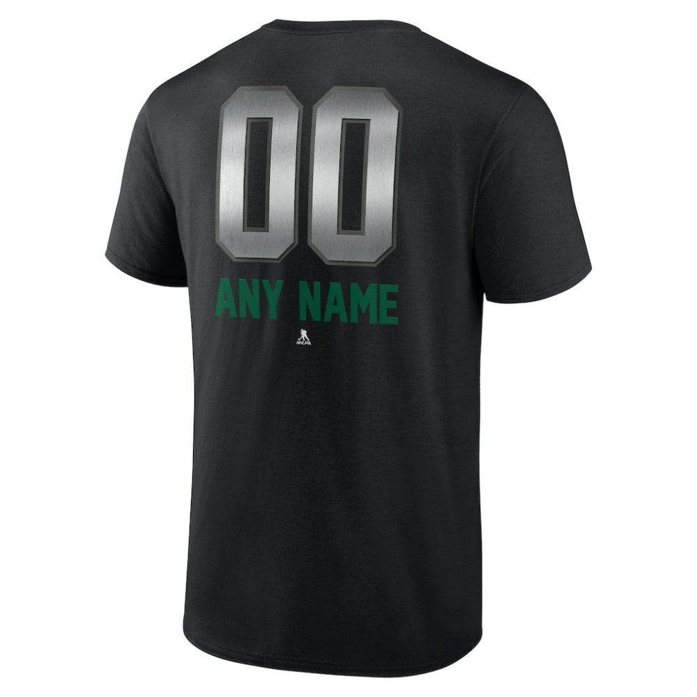 NHL Black Dallas Stars Personalized Midnight Mascot Logo T-Shirt