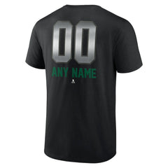 NHL Black Dallas Stars Personalized Midnight Mascot Logo T-Shirt