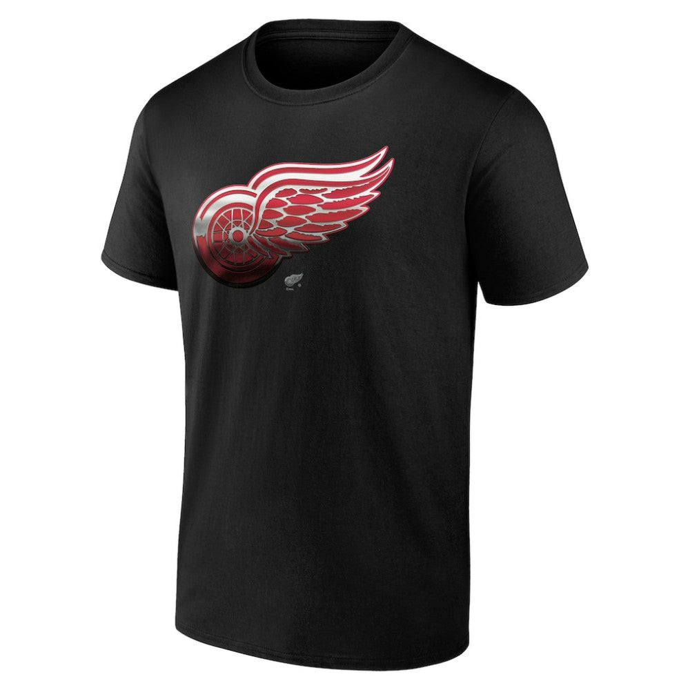 NHL Black Detroit Red Wings Personalized Midnight Mascot Logo T-Shirt