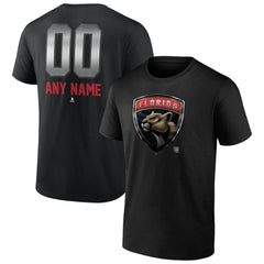 NHL Black Florida Panthers Personalized Midnight Mascot Logo T-Shirt