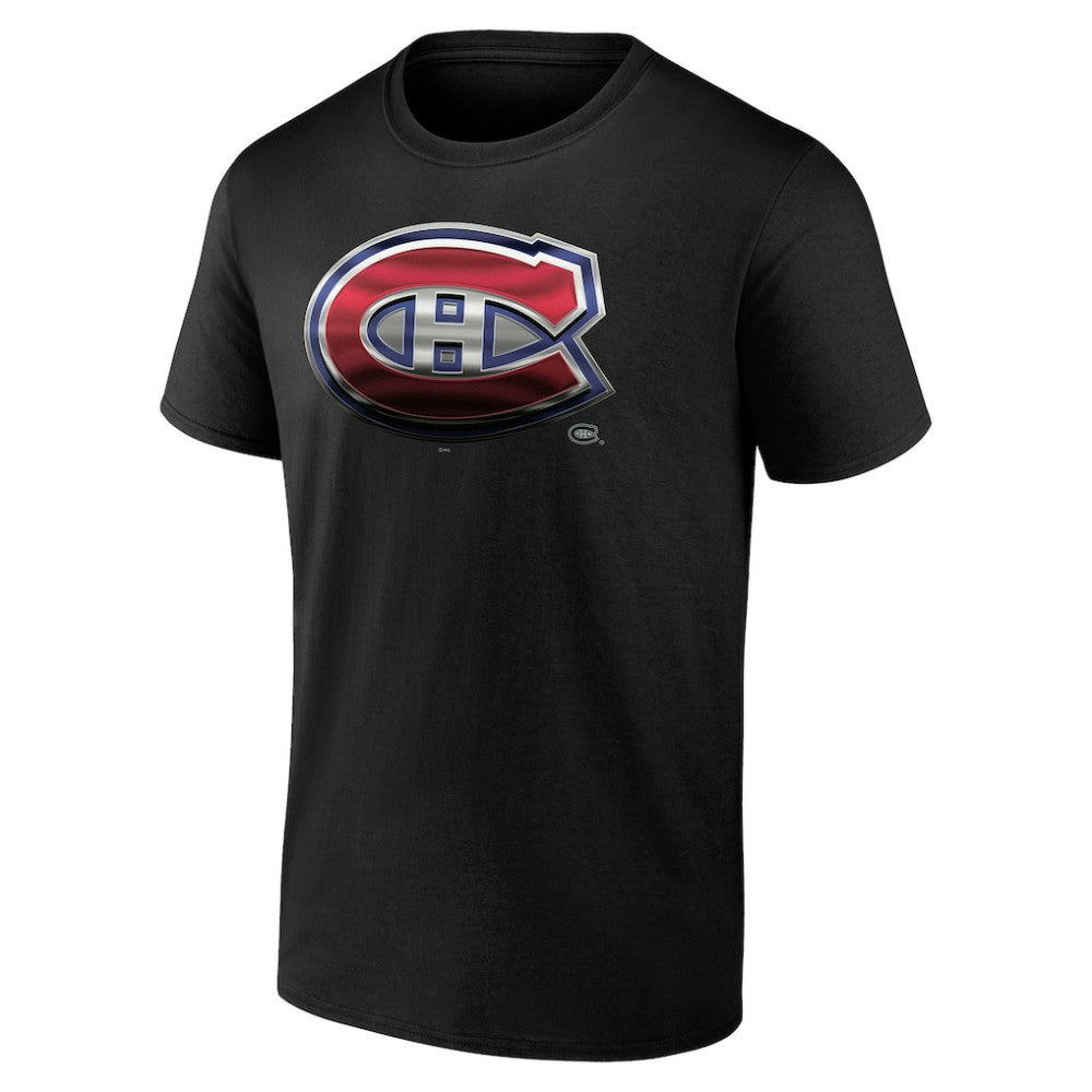 NHL Black Montreal Canadiens Personalized Midnight Mascot Logo T-Shirt