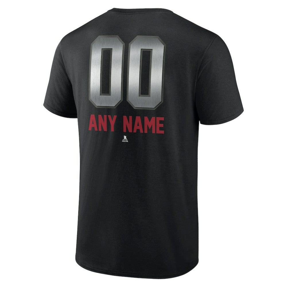 NHL Black Montreal Canadiens Personalized Midnight Mascot Logo T-Shirt