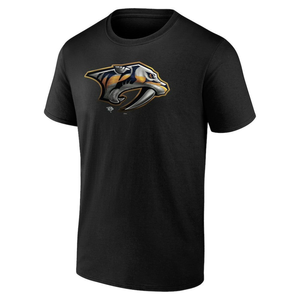 NHL Black Nashville Predators Personalized Midnight Mascot Logo T-Shirt