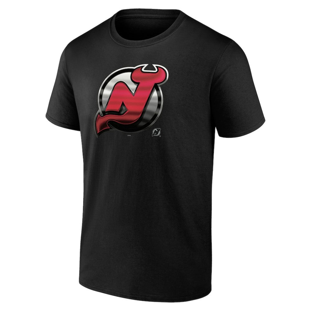 NHL Black New Jersey Devils Personalized Midnight Mascot Logo T-Shirt